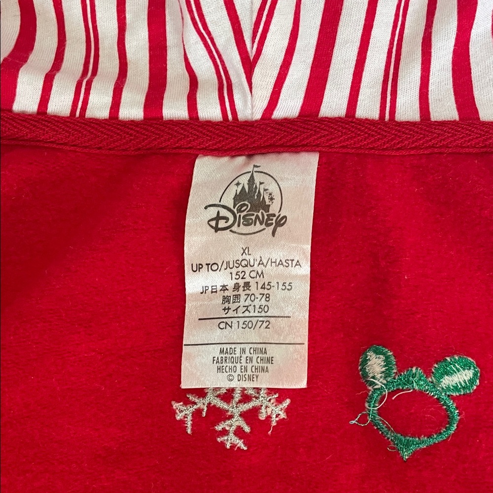 Disney World Parks Holiday Red Hoodie with Mickey and Minnie - Picture 4 of 6